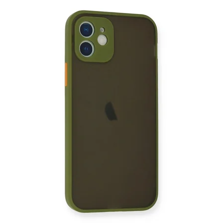 Ayd Apple İphone 12 Mini Kılıf Montreal Silikon Kapak - Açık Yeşil