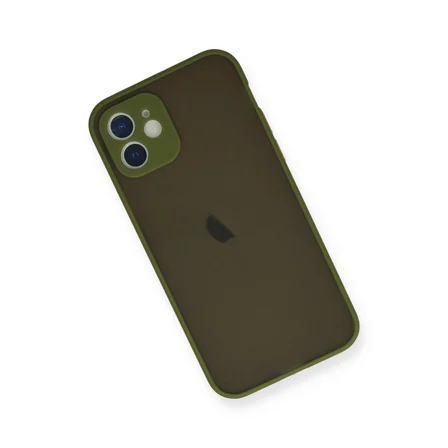 Ayd Apple İphone 12 Mini Kılıf Montreal Silikon Kapak - Açık Yeşil