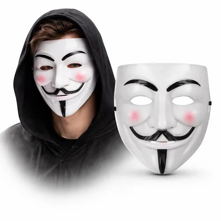 Ayd V Mask Premium Vendetta Beyaz Maske (guy Fawkes Stil)