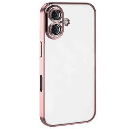 Ayd Apple İphone 16 Kılıf Razer Lensli Silikon - Pembe