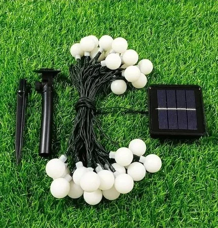 Ayd Solar 5m 28 Led Top Gün Işığı Siyah Kablolu
