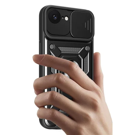 Ayd Apple İphone 16e Kılıf Pars Lens Yüzüklü Silikon - Yeşil