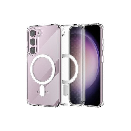 Ayd Samsung Galaxy S23 Plus Kılıf Magneticsafe Şeffaf Silikon - Şeffaf
