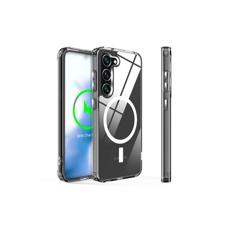 Ayd Samsung Galaxy S23 Plus Kılıf Magneticsafe Şeffaf Silikon - Şeffaf