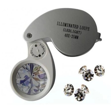 Ayd Mini 40x25mm Takı Büyüteç, Cep Büyüteç, Teftiş, Elmas Pullar, Madeni Kontrol Lup Mg21011