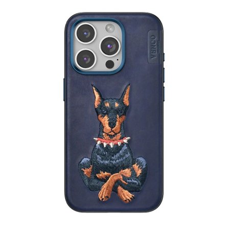 Ayd Venco Apple İphone 15 Pro Max Perma Desenli Kapak - Lacivert