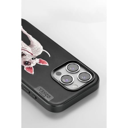 Ayd Venco Apple İphone 15 Pro Max Perma Desenli Kapak - Lacivert