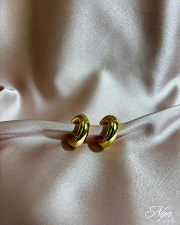Gold Halka Küpe