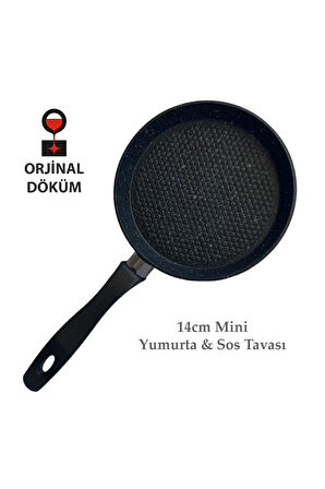 Nishev.com Evini Sev Döküm Tek Kişilik Mini Yumurta / Sos Ve Pancake Tavası - 14 Cm