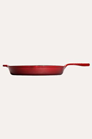 Nishev.com Evini Sev Sürel Kırmızı Demir Döküm Kızartma Tavası 27 cm