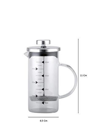 Nishev French Press - Filtre Kahve Ve Bitki Çayı Demliği 350 ml