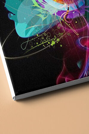 Sayılarla Boyama Seti Kasnaklı Renkli Kadın 6 50 X 65 Cm