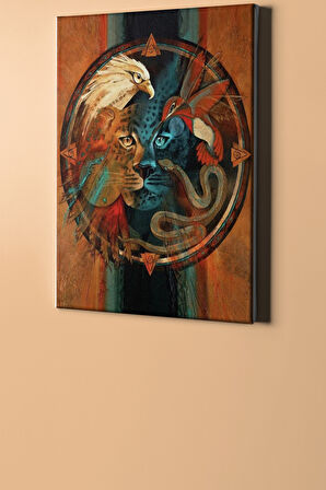 Sayılarla Boyama Seti Kasnaklı Erk Hayvanları 40 X 50 Cm