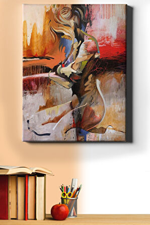 Sayılarla Boyama Seti Kasnaklı Renkli Kadın 9 60 X 75 Cm