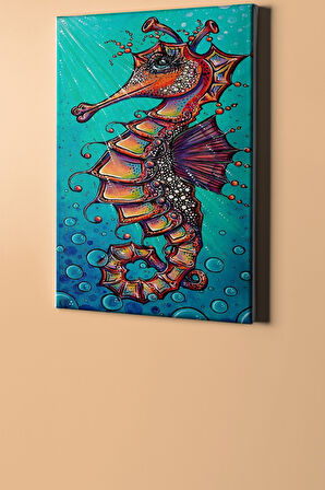 Sayılarla Boyama Seti Kasnaklı Deniz Atı 40 X 50 Cm
