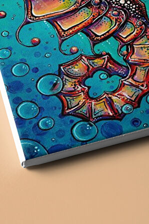 Sayılarla Boyama Seti Kasnaklı Deniz Atı 50 X 65 Cm