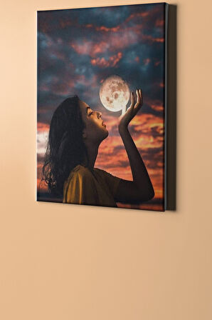 Sayılarla Boyama Seti Kasnaklı Dolunayla Fotoğraf 50 X 65 Cm