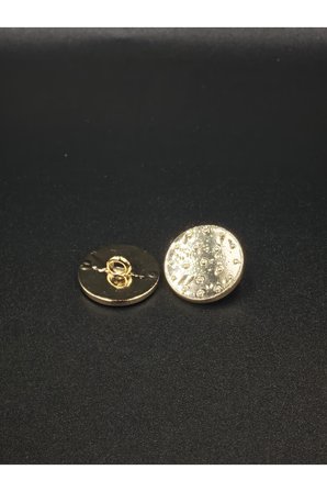 Kararma Yapmayan Ekstra Parlak Askı Kaplama Antik Dokulu Metal Blazer Düğme 32 Boy 20 Mm/6 Adet