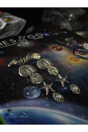 Z.A.R.A Silver Kombin Düğme Seti 5 Model 5 Adet