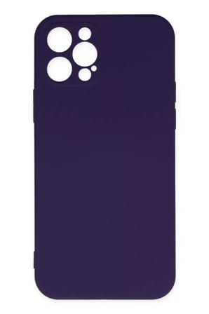 Apple Iphone 12 Pro Max Kılıf Nano Içi Kadife Silikon - Mor