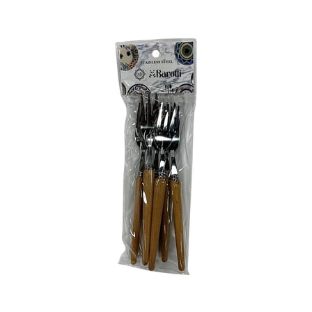 Ahşap Saplı Metal Küçük Çatal
