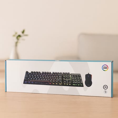 Kablolu Rgb Oyuncu Klavye Ve Mouse Seti - Siyah