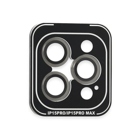 Joko Apple Uyumlu İphone 15 Pro Max Pvd Metal Kamera Lens - Gri