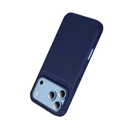 Apple İphone 18 Pro Max Auto Focus Karbon Kapak - Lacivert