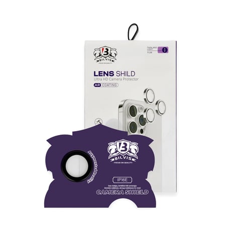 Apple İphone 16E Bilvis Titan Kamera Lens - Siyah