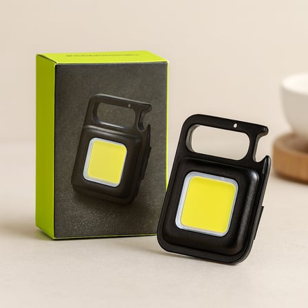 Cob Anahtarlık Feneri Usb Şarjlı 3In1 (Mıknatıslı, Kapak Açacak)