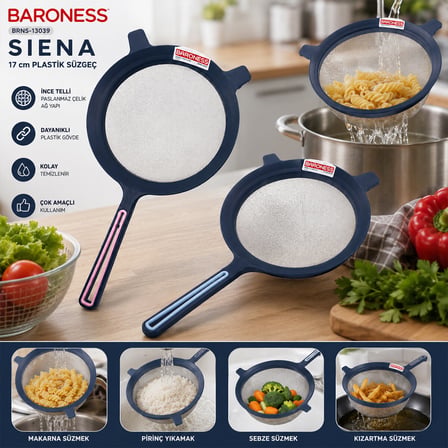 Siena 17Cm Plastik Süzgeç
