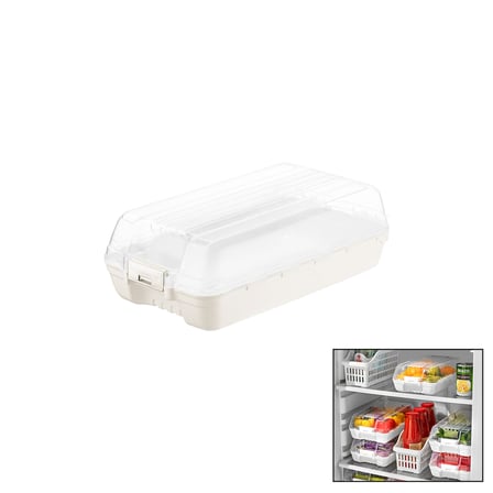 Şeffaf Kapaklı Buzdolabı Organizeri 320X183X103 Mm