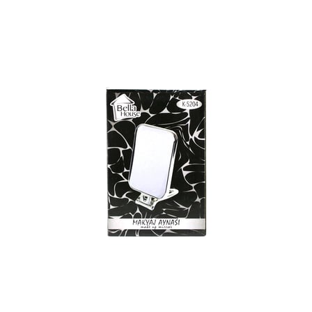 Çift Taraflı Katlanır Makyaj Aynası 15X11.5 Cm - Gümüş