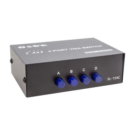 Pm-20014 4 Port Vga Switch Manuel Geçiş Kutusu