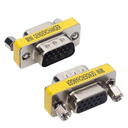 15 Pin Erkek Dişi Vga Çevirici Konnektör