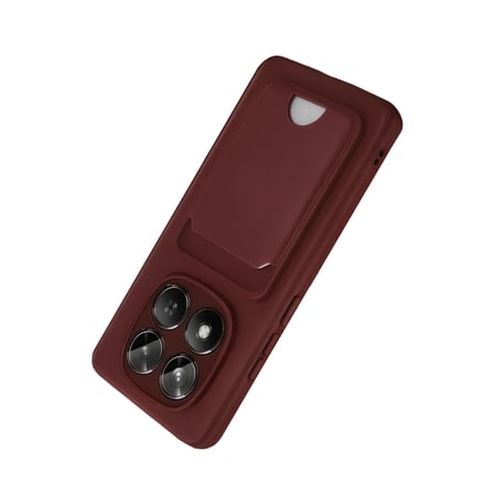 Xiaomi Redmi Note 15 4G Kelvin Kartvizitli Silikon - Bordo