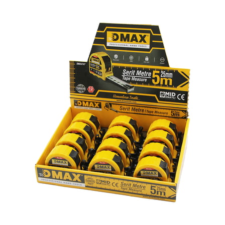 Çelik Şerit Metre 5 M X 25 Mm (1 Adet)