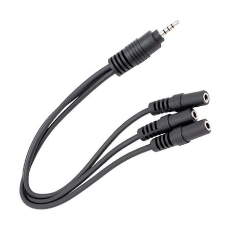 Kulaklık Mikrofon Çoklayıcı 3 Port 3.5 Mm Splitter Çevirici Dönüştürücü Adaptör Pm-4871
