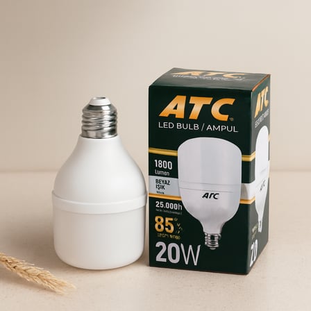 20W E27 Led Ampul 6500K 1800 Lumen