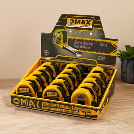 5 M X 19 Mm Çelik Şerit Metre Otomatik Kilitli (1 Adet)