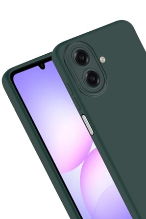 Samsung Galaxy A07 4G Nano Içi Kadife Silikon - K.Yeşil