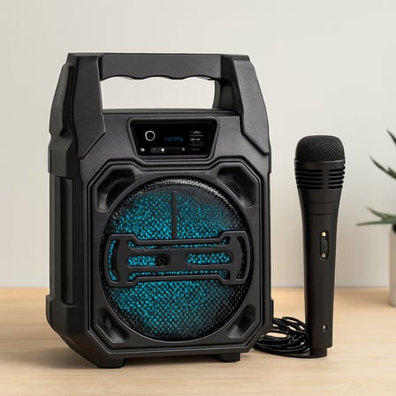 Bluetooth Mikrofonlu Kablosuz Hoparlör 6.5'' Usb Şarjlı