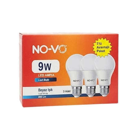 Led Ampul 9W Beyaz