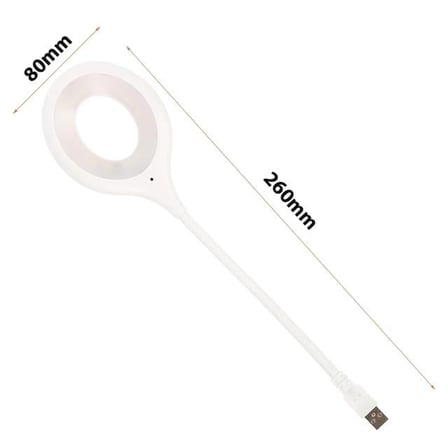 Portatif Akrobatik 20 Smd Ledli Usb Gece Kitap Okuma Çalışma Lambası (Powerbank Uyumlu)