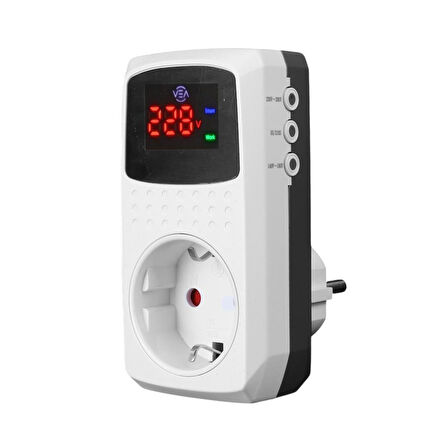 VE-22393 15A 3520Vea W Göstergeli Akım Korumalı Priz Aşırı Yüksek Gerilim