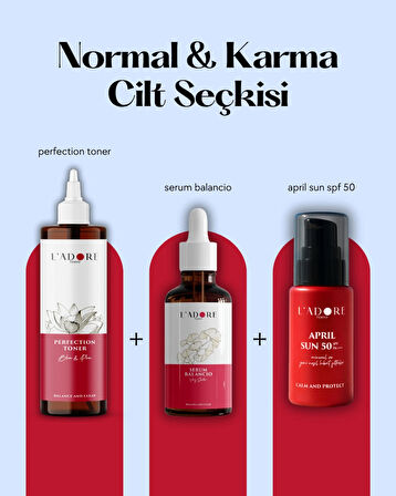 Normal & Karma Cilt Seçkisi - Perfection Toner - Serum Balancio - April Sun SPF50