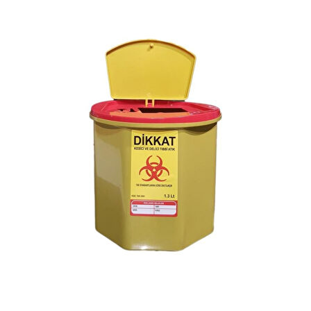 Tıbbi Atık Kovası 1.3 Litre (TAK3200) -  Güvenli ve Dayanıklı