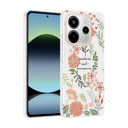 Xiaomi Redmi Note 14 4G Uyumlu Kılıf Desenli Kapak Zr-Klip