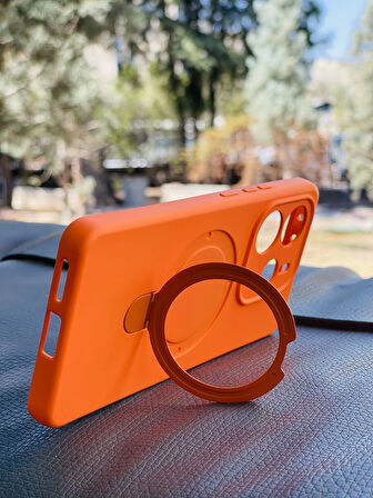 Xiaomi Redmi Note 14 4G Kılıf MgSafe Özellikli Standlı Pastel Renkler Azn-Reggal