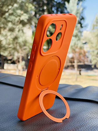 Xiaomi Redmi Note 14 4G Kılıf MgSafe Özellikli Standlı Pastel Renkler Azn-Reggal